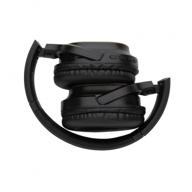 Logotrade corporate gift image of: RCS and bamboo Elite Foldable wireless headphone