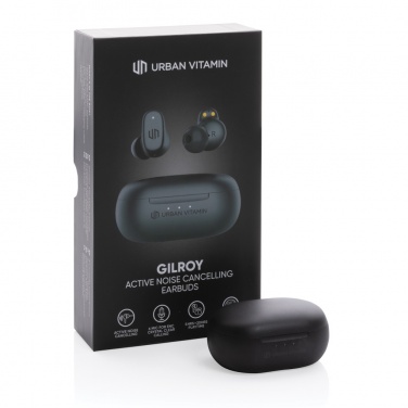 Logo trade promotional items image of: Urban Vitamin Gilroy hybrid ANC and ENC earbuds