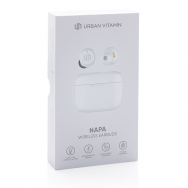 Logo trade promotional giveaways image of: Urban Vitamin Napa earbuds