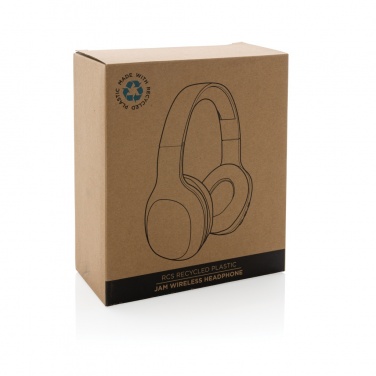 Logotrade corporate gift image of: RCS recycled plastic JAM wireless headphone