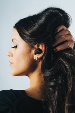 Logotrade promotional product image of: Urban Vitamin Palm Springs RCS rplastic ENC earbuds