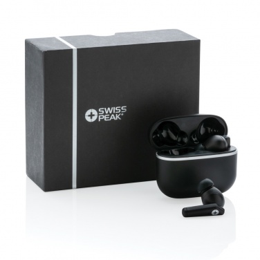 Logo trade promotional gift photo of: RCS recycled plastic Swiss Peak TWS earbuds 2.0