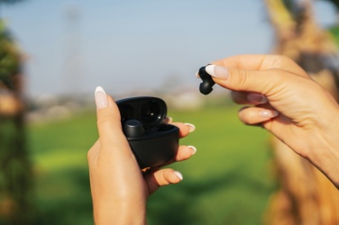 Logotrade advertising product picture of: Terra RCS recycled aluminium wireless earbuds