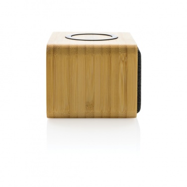 Logo trade promotional products image of: RCS Rplastic 3W speaker with bamboo 5W wireless