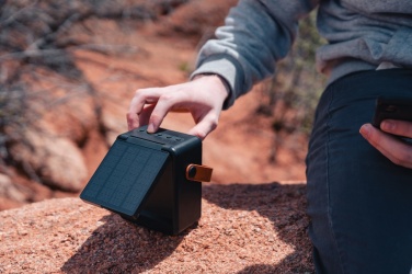 Logotrade corporate gift picture of: Skywave RCS recycled plastic solar speaker 12W