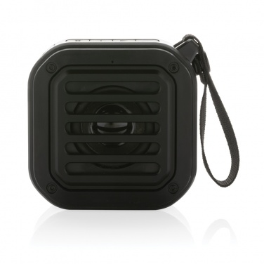 Logo trade corporate gifts image of: 3W RCS recycled plastic wireless sunwave solar speaker