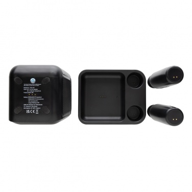 Logotrade corporate gifts photo of: Singvibe RCS recycled plastic karaoke set with double mic