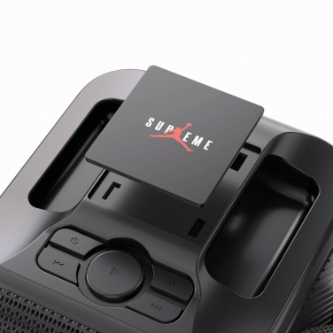 Logo trade promotional products picture of: Singvibe RCS recycled plastic karaoke set with double mic