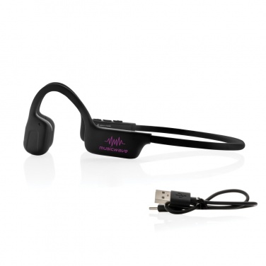 Logo trade business gift photo of: Urban Vitamin Glendale RCS rplastic air conductive headphone