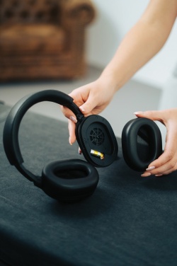 Logo trade promotional giveaway photo of: Irvine RCS recycled and repairable ANC wireless headphone