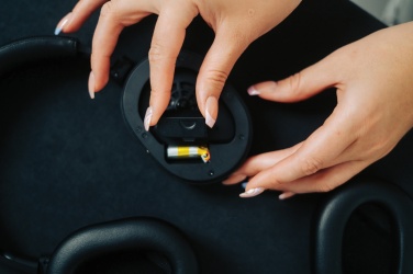 Logotrade promotional giveaway image of: Irvine RCS recycled and repairable ANC wireless headphone