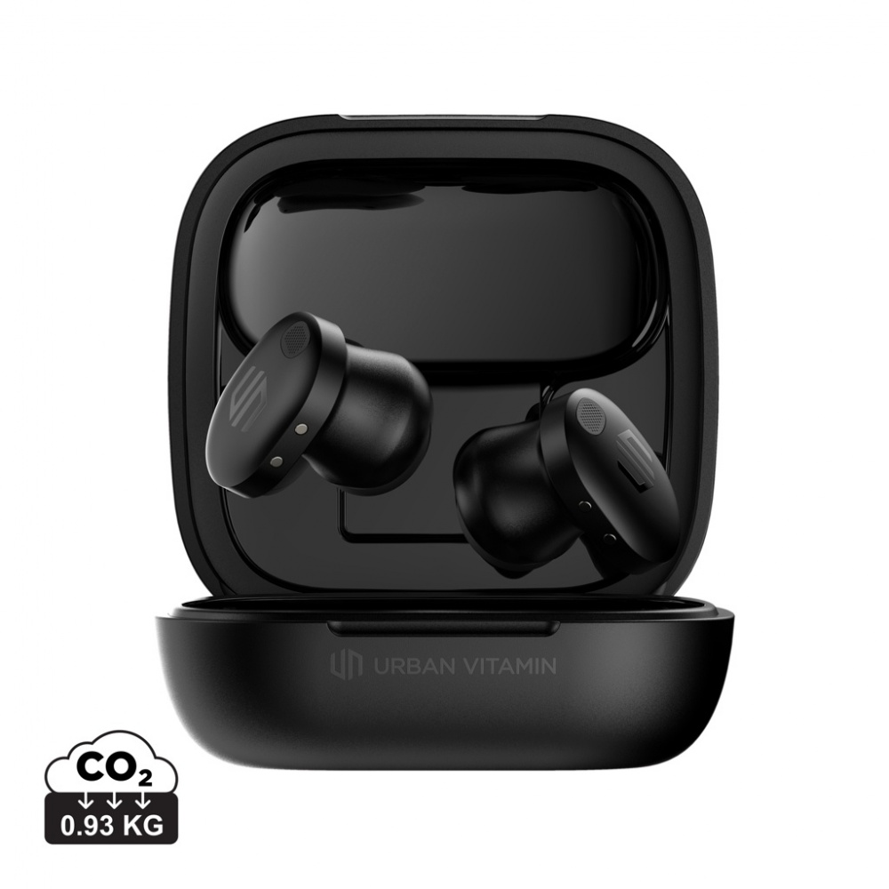 Logo trade promotional merchandise photo of: Lakewood RCS recycled and repairable wireless earbuds