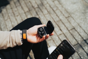 Logotrade promotional product picture of: Lakewood RCS recycled and repairable wireless earbuds