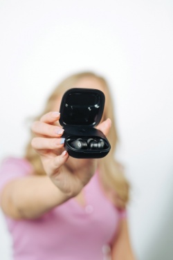 Logotrade promotional merchandise image of: Lakewood RCS recycled and repairable wireless earbuds