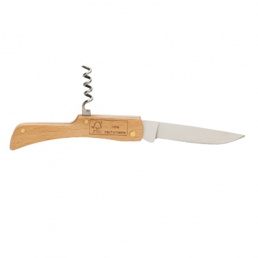 Logotrade business gift image of: Wooden knife with bottle opener