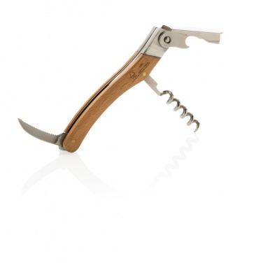Logo trade promotional merchandise photo of: Wooden Corkscrew