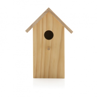 Logo trade advertising product photo of: Wooden birdhouse