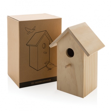 Logo trade promotional products picture of: Wooden birdhouse