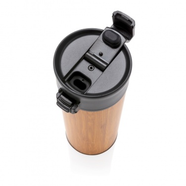 Logo trade business gift photo of: Bogota vacuum bamboo coffee mug