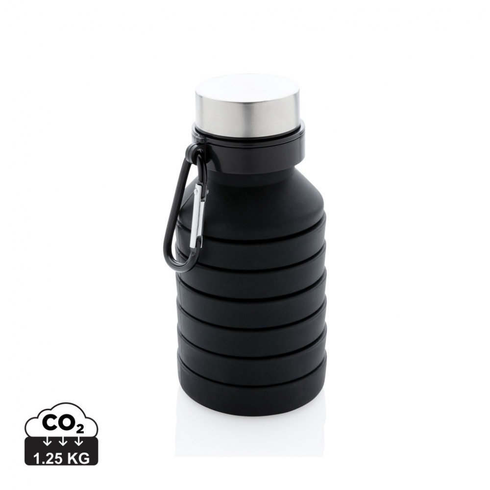 Logotrade advertising product image of: Leakproof collapsible silicone bottle with lid