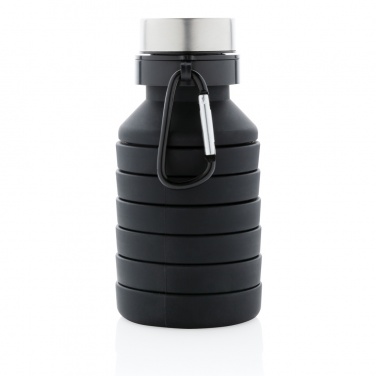 Logotrade business gift image of: Leakproof collapsible silicone bottle with lid