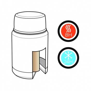 Logotrade business gift image of: Swiss Peak Elite copper vacuum food container