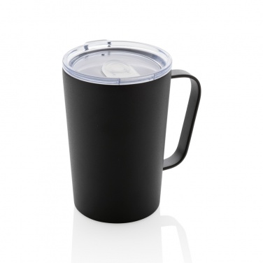 Logotrade promotional giveaway picture of: RCS Recycled stainless steel modern vacuum mug with lid
