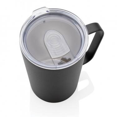 Logo trade promotional merchandise photo of: RCS Recycled stainless steel modern vacuum mug with lid