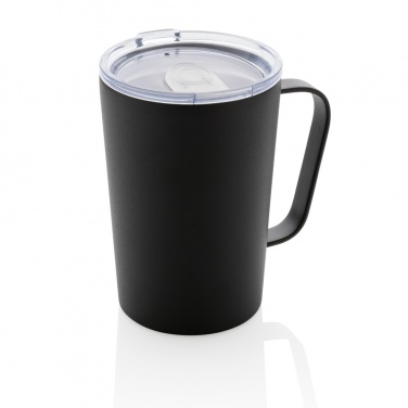 Logo trade promotional product photo of: RCS Recycled stainless steel modern vacuum mug with lid