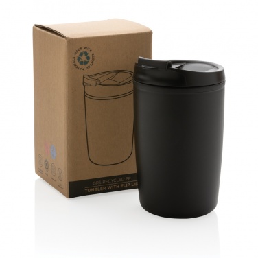 Logotrade promotional gift image of: GRS Recycled PP tumbler with flip lid