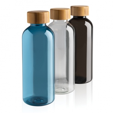 Logo trade advertising products picture of: RCS RPET bottle with bamboo lid