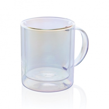Logotrade promotional merchandise image of: Deluxe double wall electroplated glass mug