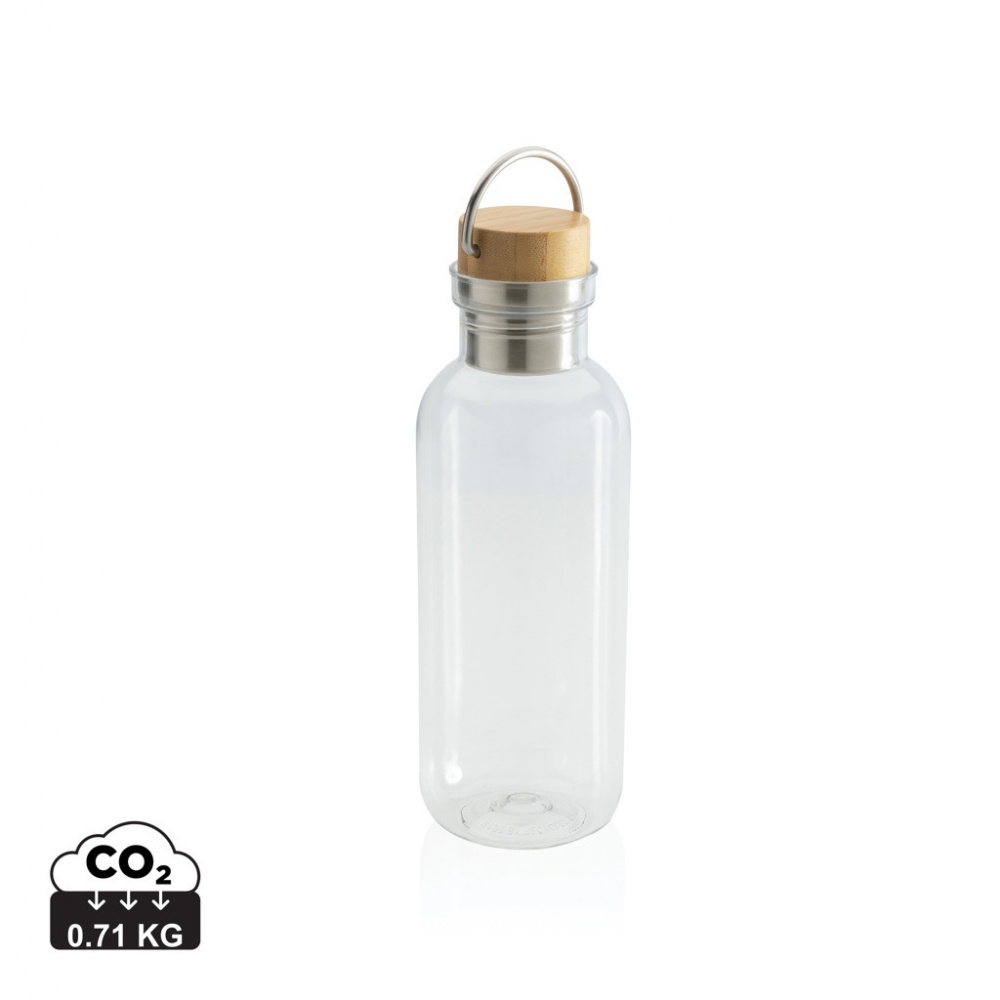 Logotrade advertising products photo of: RCS RPET bottle with bamboo lid and handle