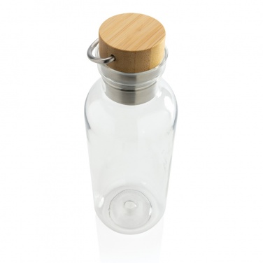 Logotrade corporate gift image of: RCS RPET bottle with bamboo lid and handle