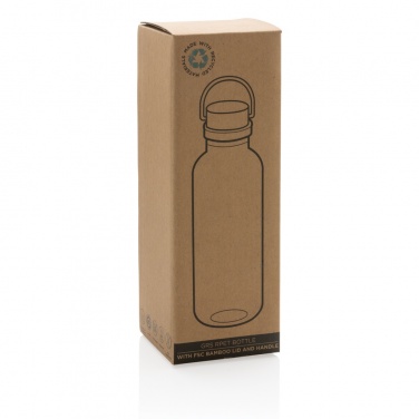 Logotrade promotional merchandise picture of: RCS RPET bottle with bamboo lid and handle