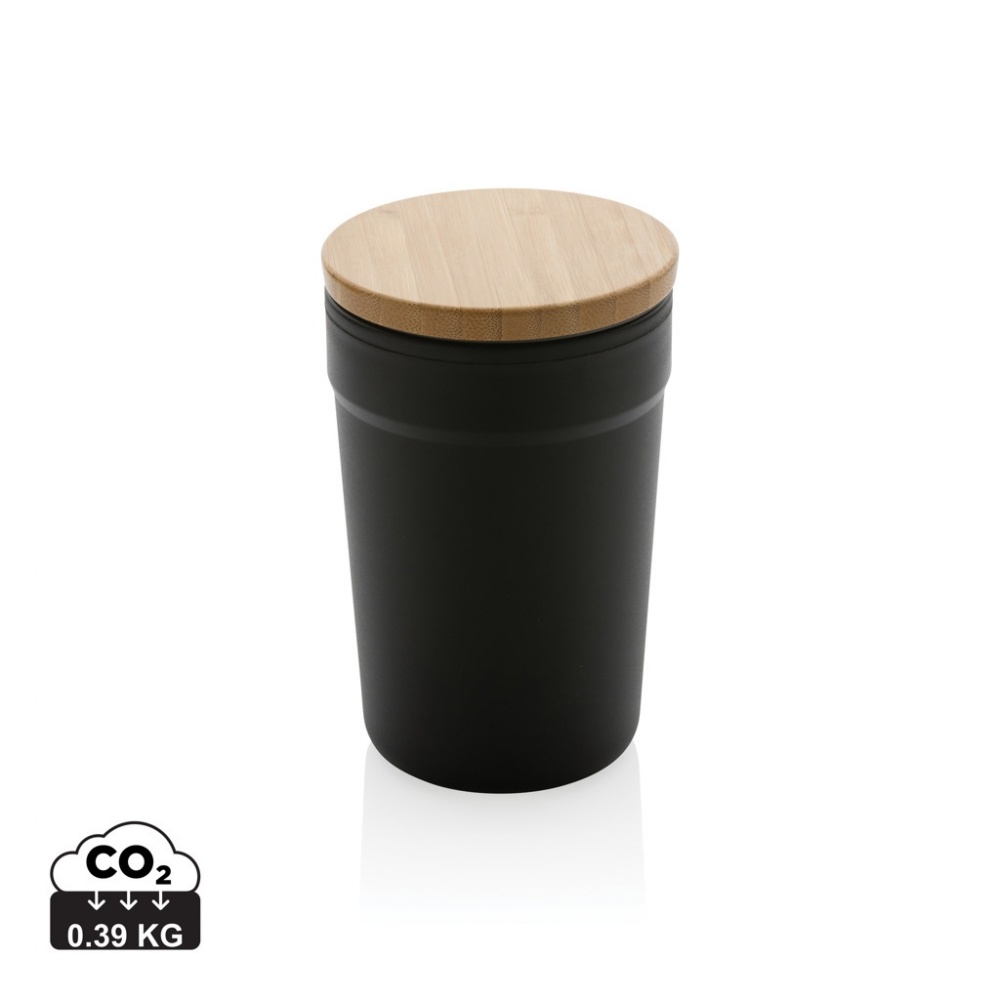 Logotrade promotional giveaways photo of: GRS certified recycled PP mug with bamboo lid
