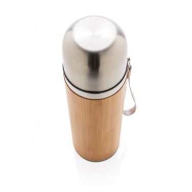 Logo trade promotional products picture of: Bamboo vacuum travel flask