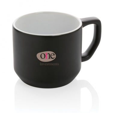 Logotrade promotional product picture of: Ceramic modern mug 350ml