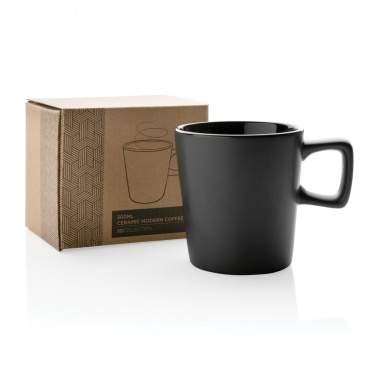 Logotrade promotional items photo of: Ceramic modern coffee mug 300ml