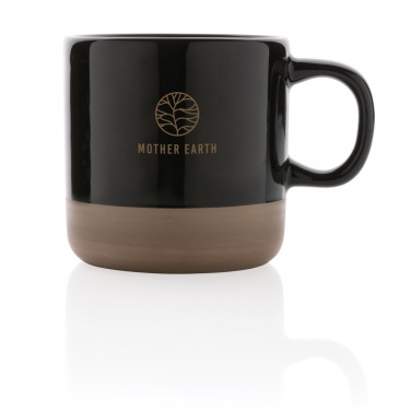 Logo trade promotional items image of: Glazed ceramic mug 360ml