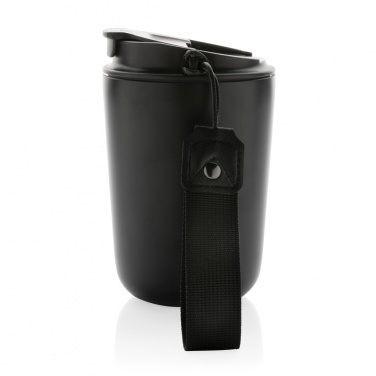 Logo trade promotional items picture of: Cuppa RCS re-steel vacuum tumbler with lanyard
