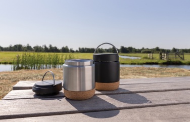 Logo trade corporate gifts picture of: Savory RCS certified recycled stainless steel foodflask