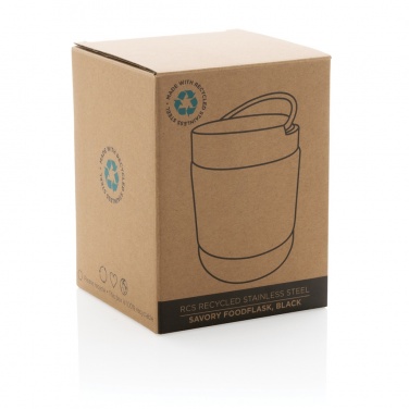 Logo trade promotional gifts picture of: Savory RCS certified recycled stainless steel foodflask