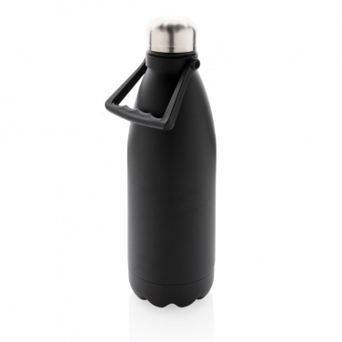 Logo trade promotional merchandise photo of: RCS Recycled stainless steel large vacuum bottle 1.5L