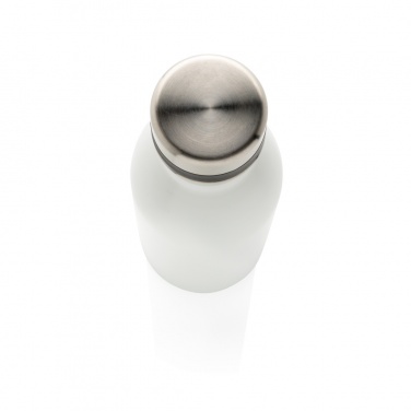 Logo trade promotional giveaways image of: Deluxe stainless steel water bottle