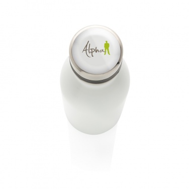 Logo trade promotional giveaways picture of: Deluxe stainless steel water bottle