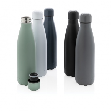Logo trade promotional merchandise image of: Solid colour vacuum stainless steel bottle 500 ml