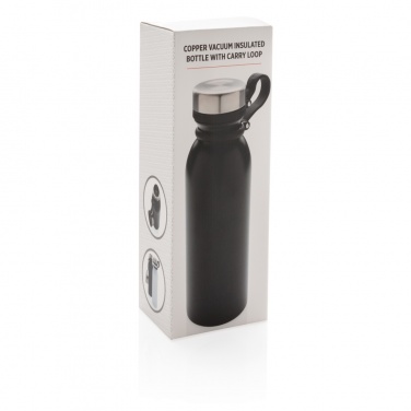 Logo trade corporate gift photo of: Copper vacuum insulated bottle with carry loop