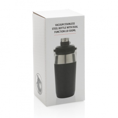 Logotrade promotional merchandise picture of: Vacuum stainless steel dual function lid bottle 500ml