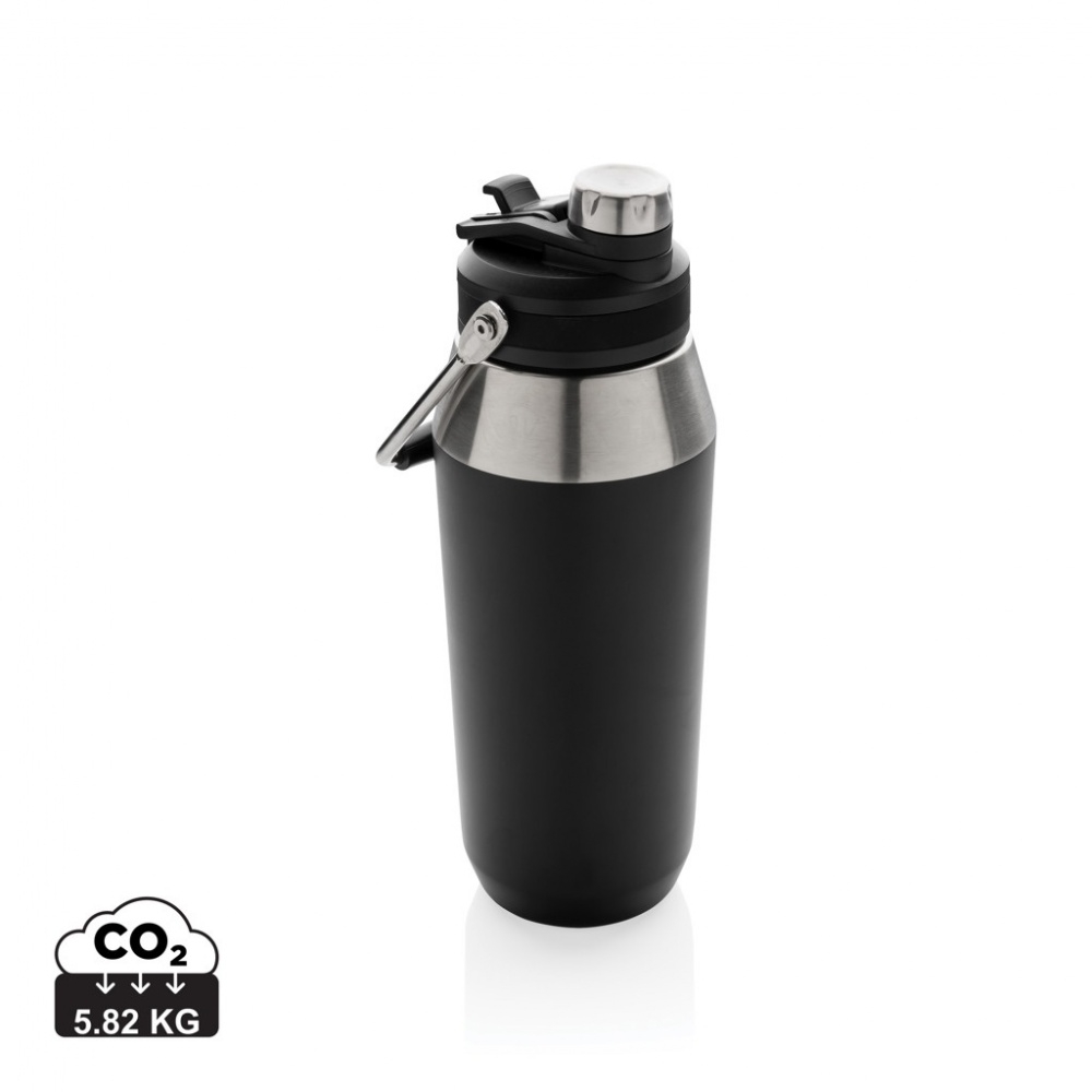 Logotrade promotional giveaway picture of: Vacuum stainless steel dual function lid bottle 1L